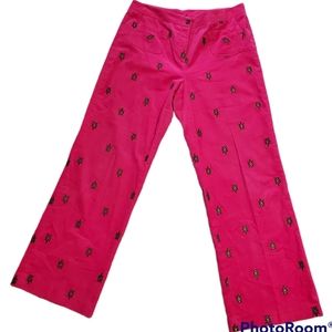 Vintage Lilly Pulitzer Corduroy Turtle Pants 12